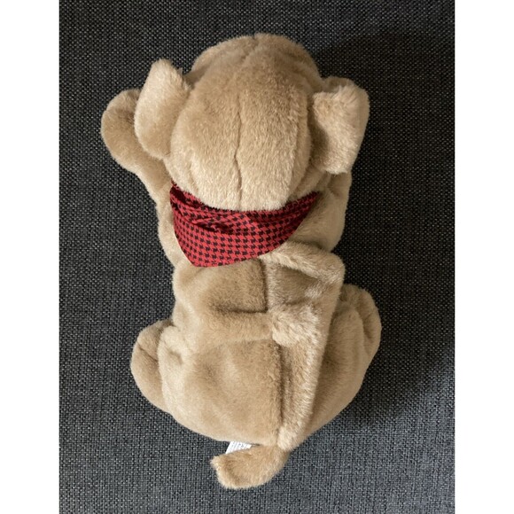 Vintage Carlton Cards Realistic Sharpei puppy dog plush tag bandana neckerchief - Picture 12 of 12